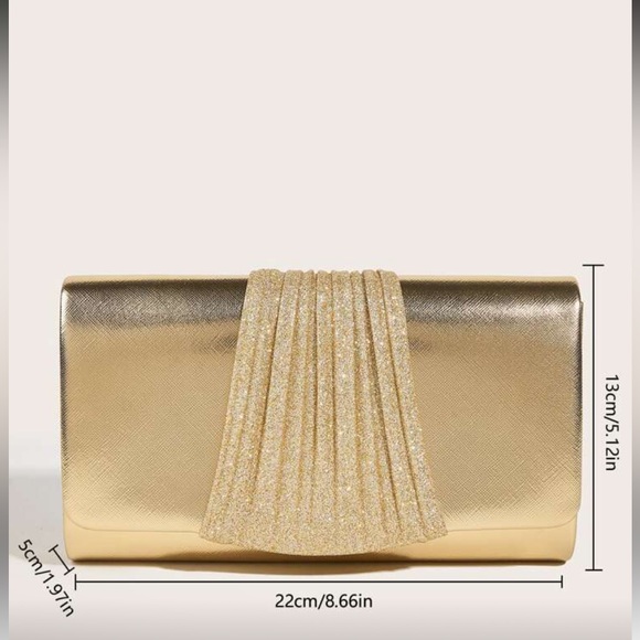 Elegant Gold Clutch Bag